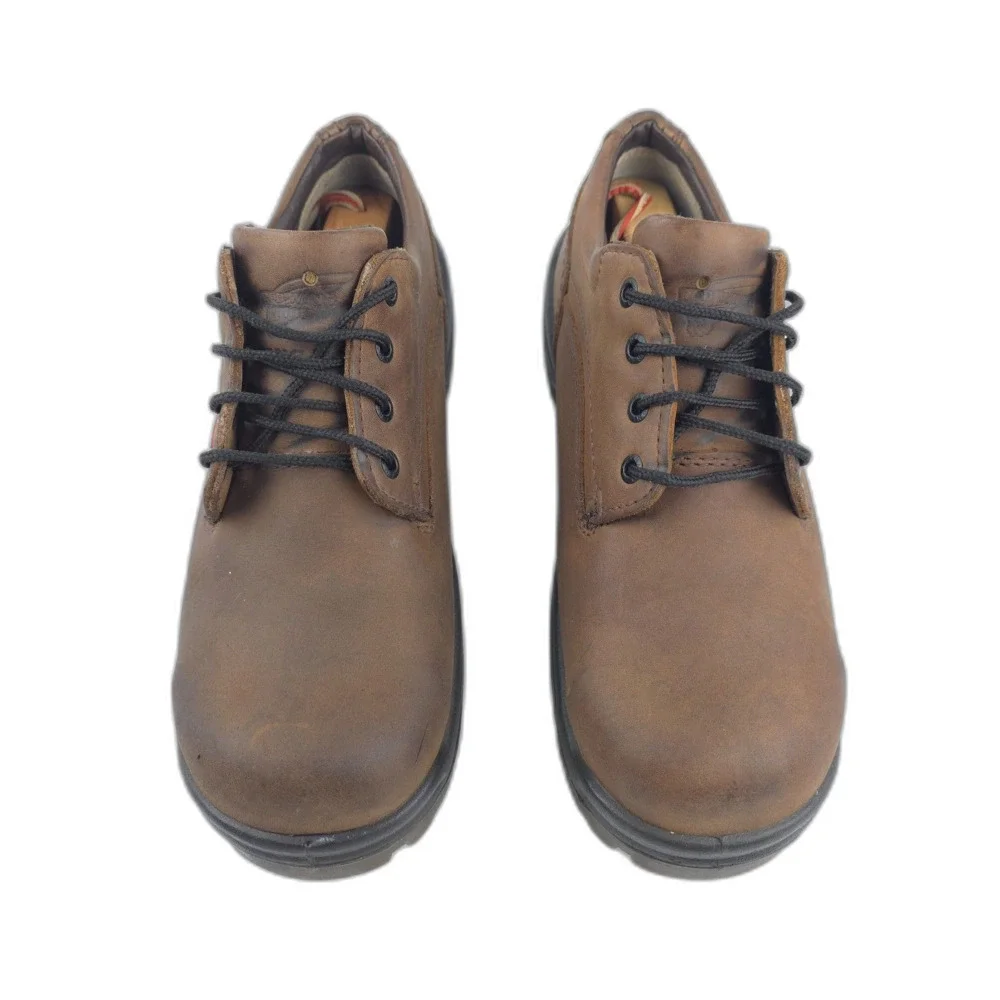 RED WING King Steel Toe Safety Work Shoe Low Top Oxford Brown Leather Workwear
